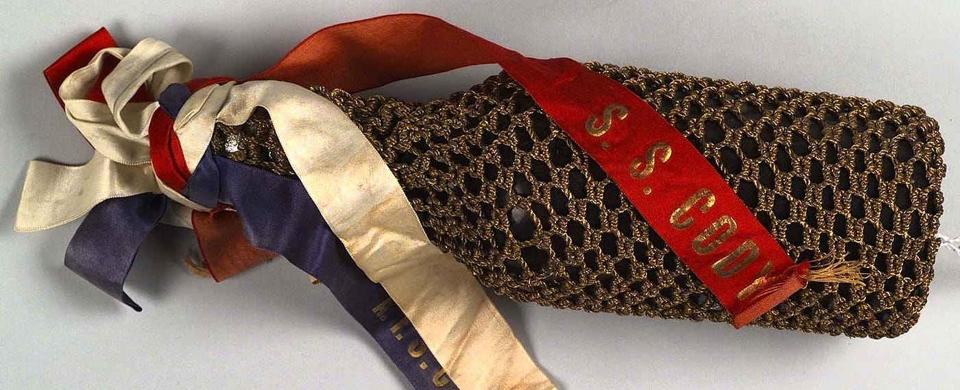 Ship-christening champagne bottle. 1.69.180b