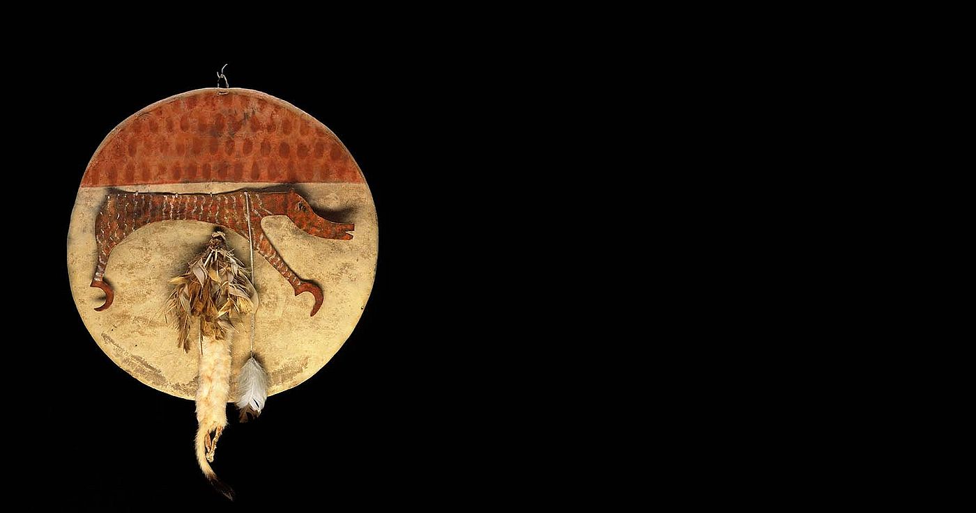 Shield, ca. 1870. Crow / Northern Plains. Adolf Spohr Collection, Gift of Larry Sheerin. NA.108.16
