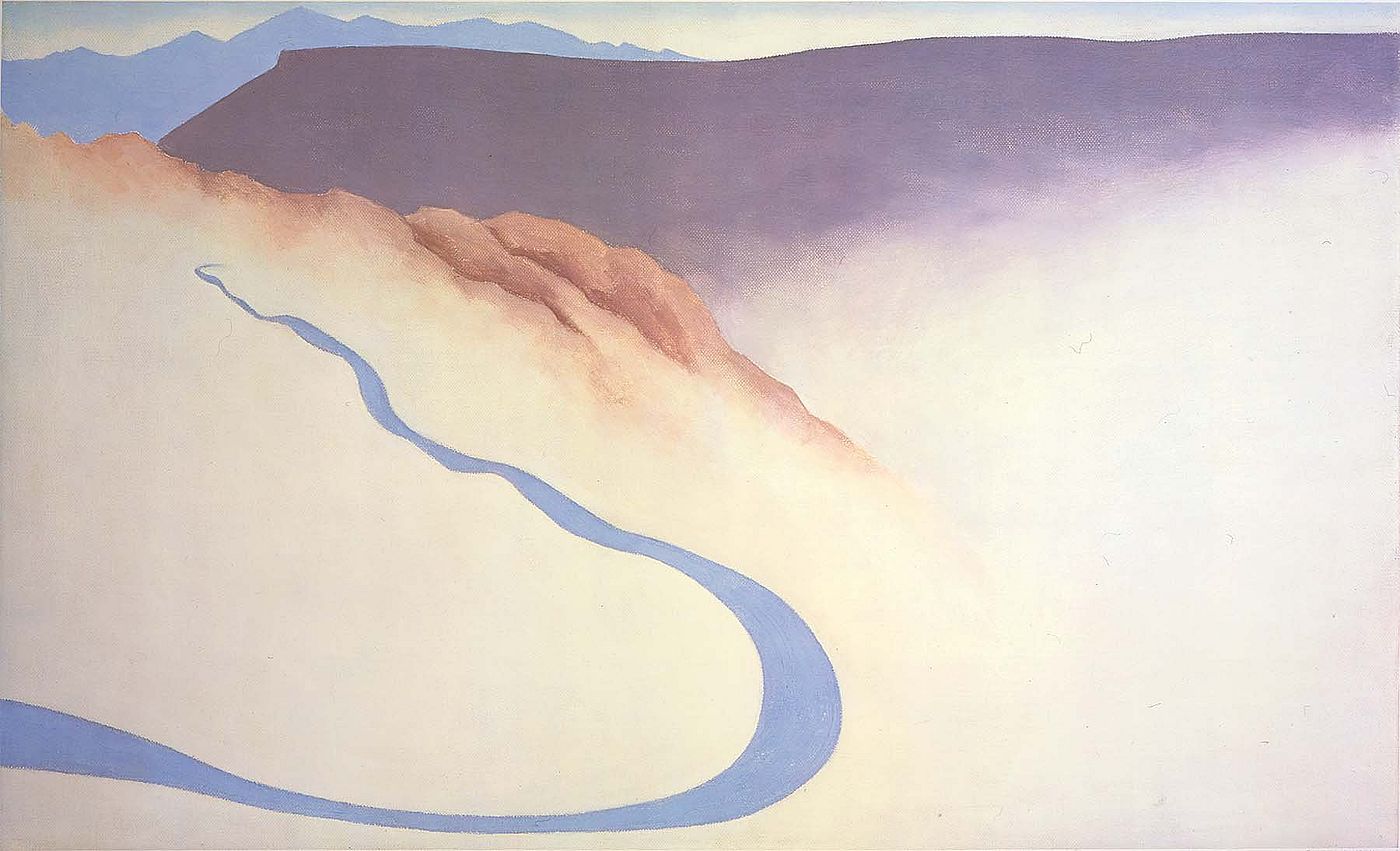 "Road Past The View II," Georgia O'Keeffe, 1975. Lithograph on paper. 25.00.1