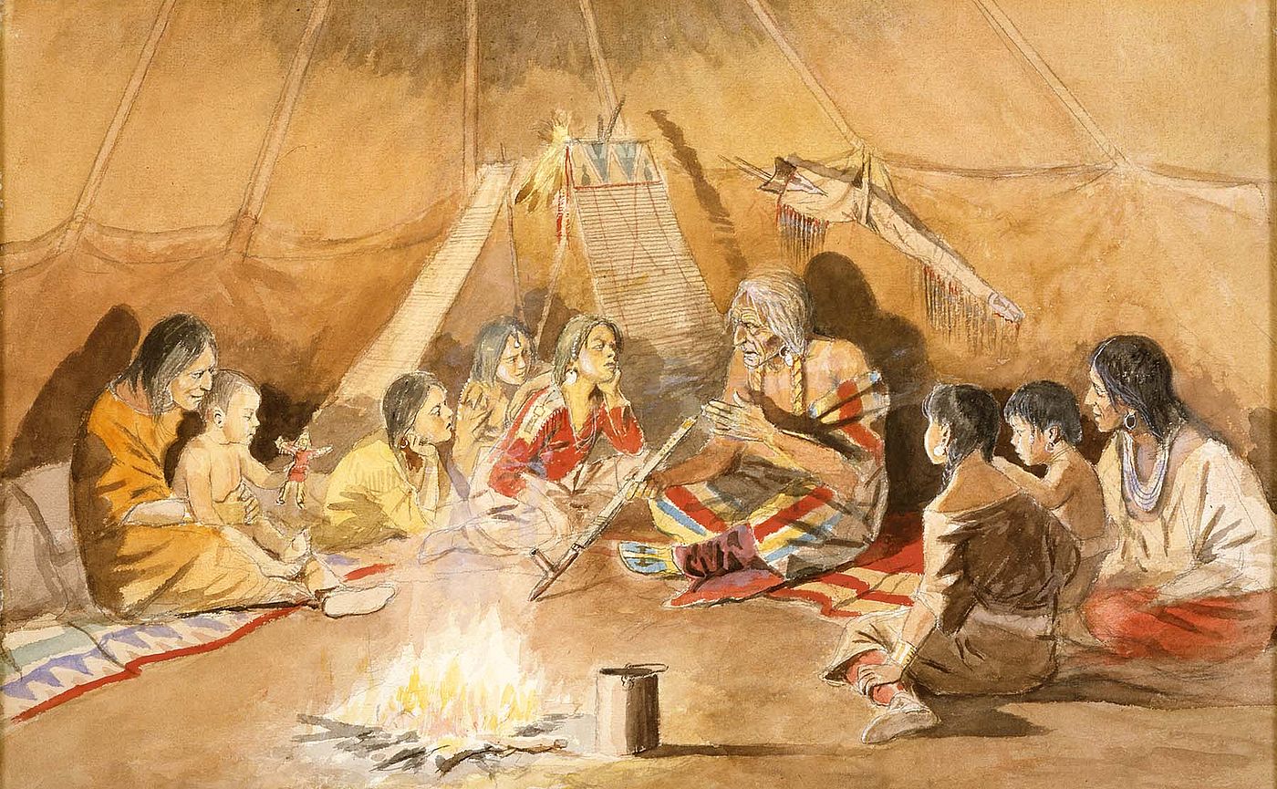 Charles M. Russell's 'The Storyteller.' 11.74