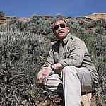 Dr. Charles R. Preston in the sagebrush-steppe of the Bighorn Basin.