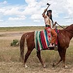 Custer Reenactor: Indian Warrior, 2014