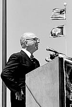 Fig. 6: James Michener, 1979, Plains Indian Museum opening, Cody, Wyoming.