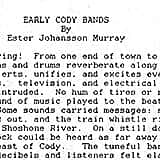 MS 184 Early Cody Bands