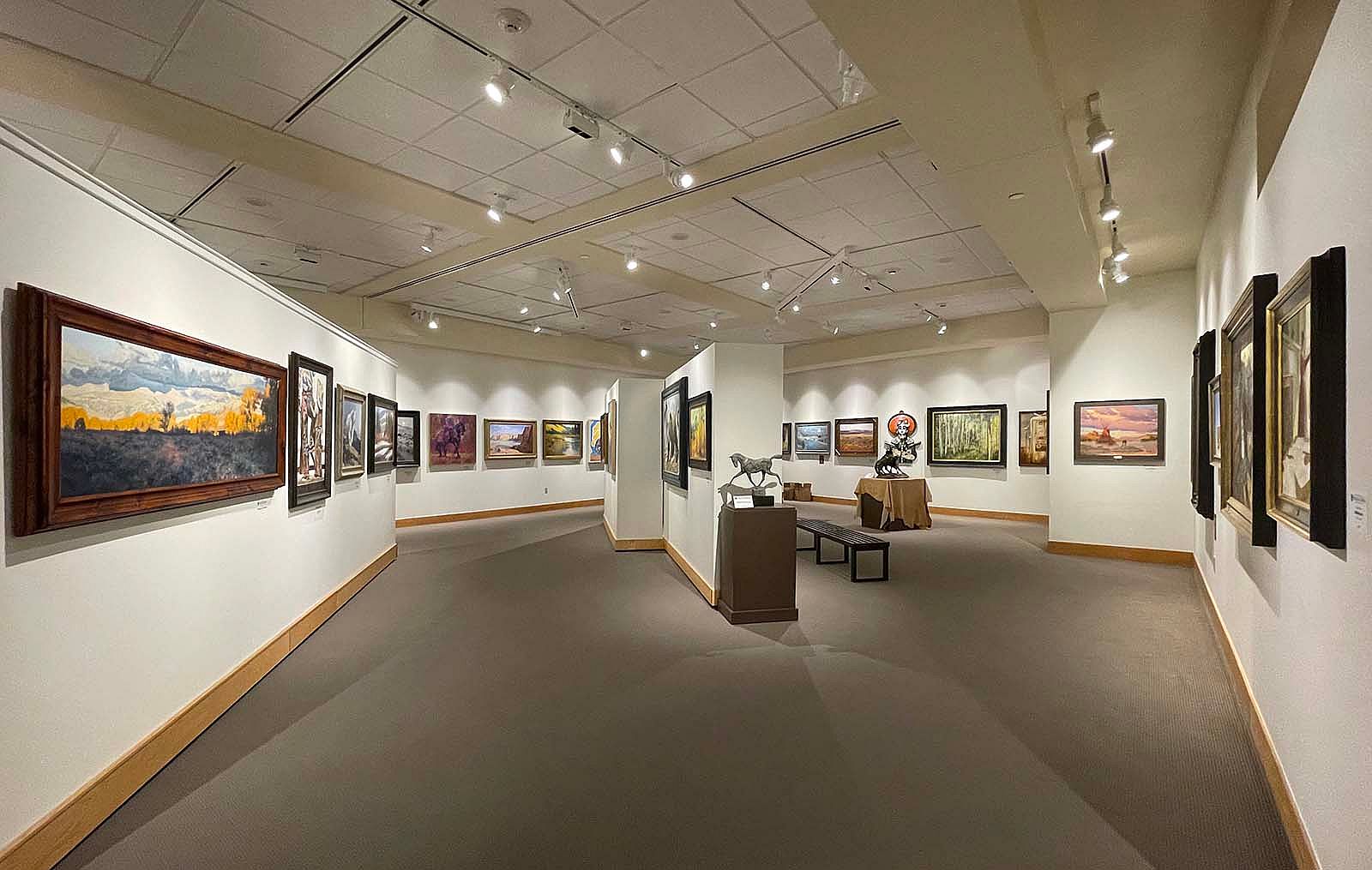 The 2022 Buffalo Bill Art Show & Sale preview exhibition in the Center's John Bunker Sands Photography Gallery.