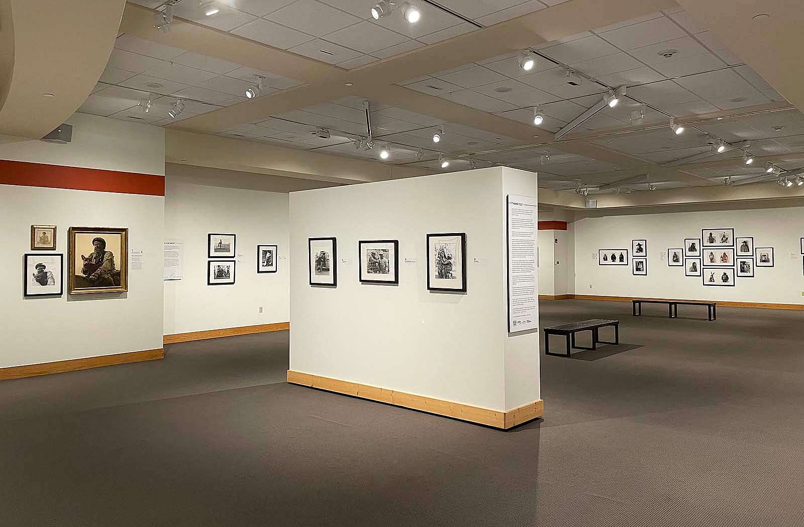 James Bama photography exhibition hanging in the John Bunker Sands Photography Gallery.