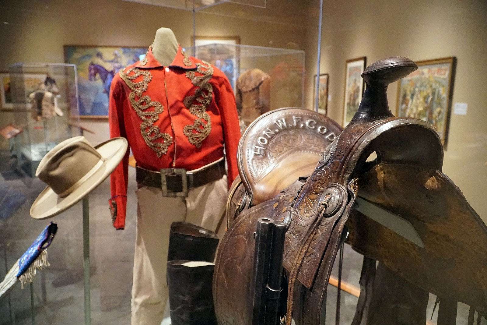 "The Showman" exhibit, Buffalo Bill Museum, Buffalo Bill Center of the West, Cody, Wyoming, USA. (BBCW-BBM04)