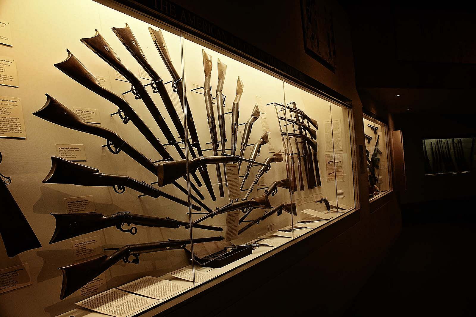 This display of air guns in the former Cody Firearms Museum was typical of displays prevalent throughout the museum. Frontier Fortitude photo.