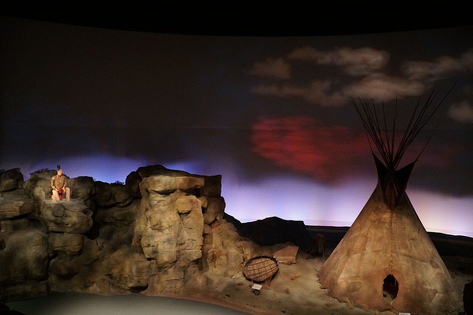 "Seasons of Life" exhibit and audiovisual program, Plains Indian Museum, Buffalo Bill Center of the West, Cody, Wyoming, USA. (BBCW-PIM03)