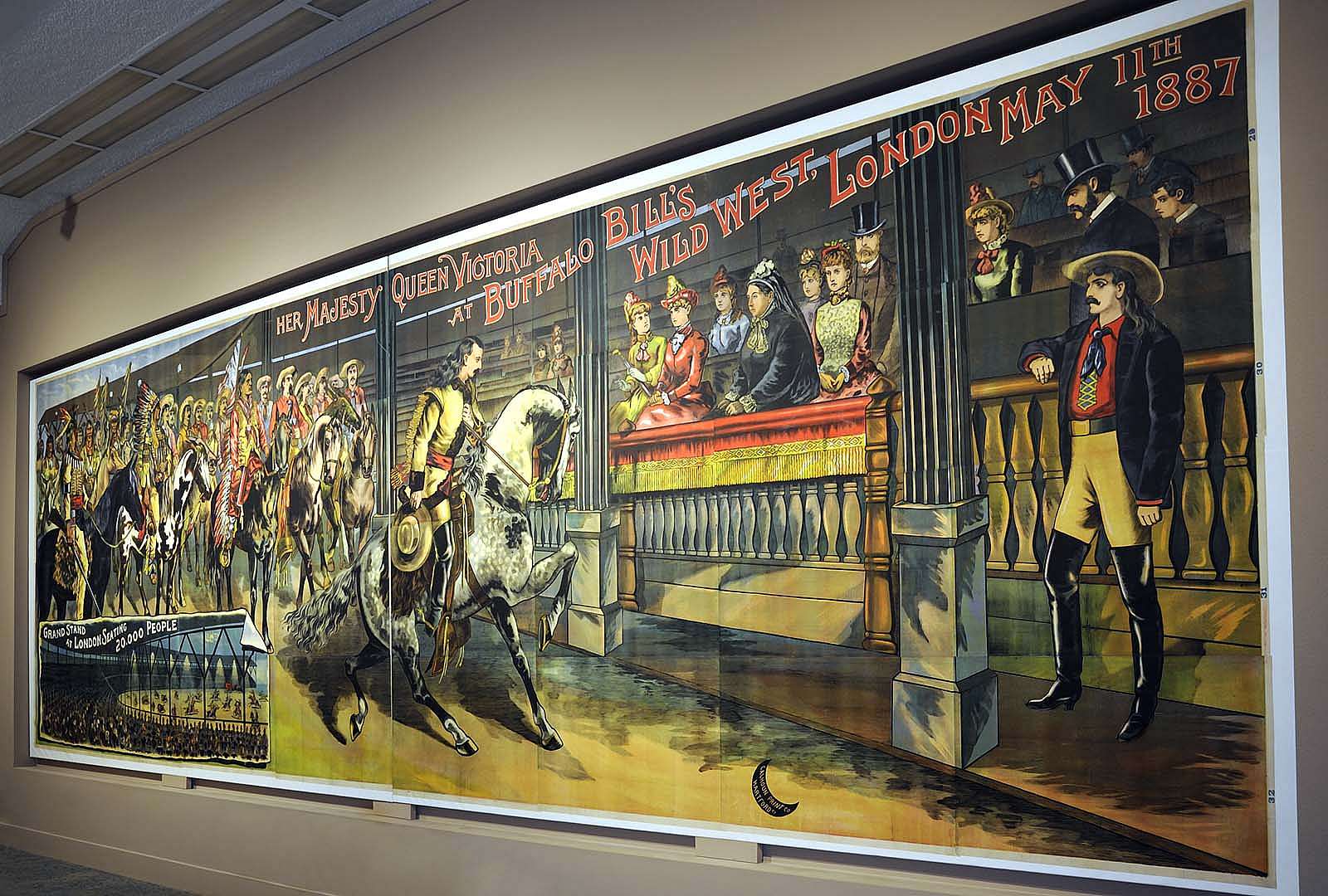 Queen Victoria at the Wild West poster, Buffalo Bill Museum, 2012.