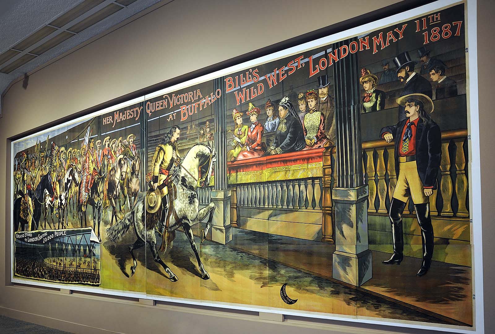 Queen Victoria at the Wild West poster, Buffalo Bill Museum, 2012.