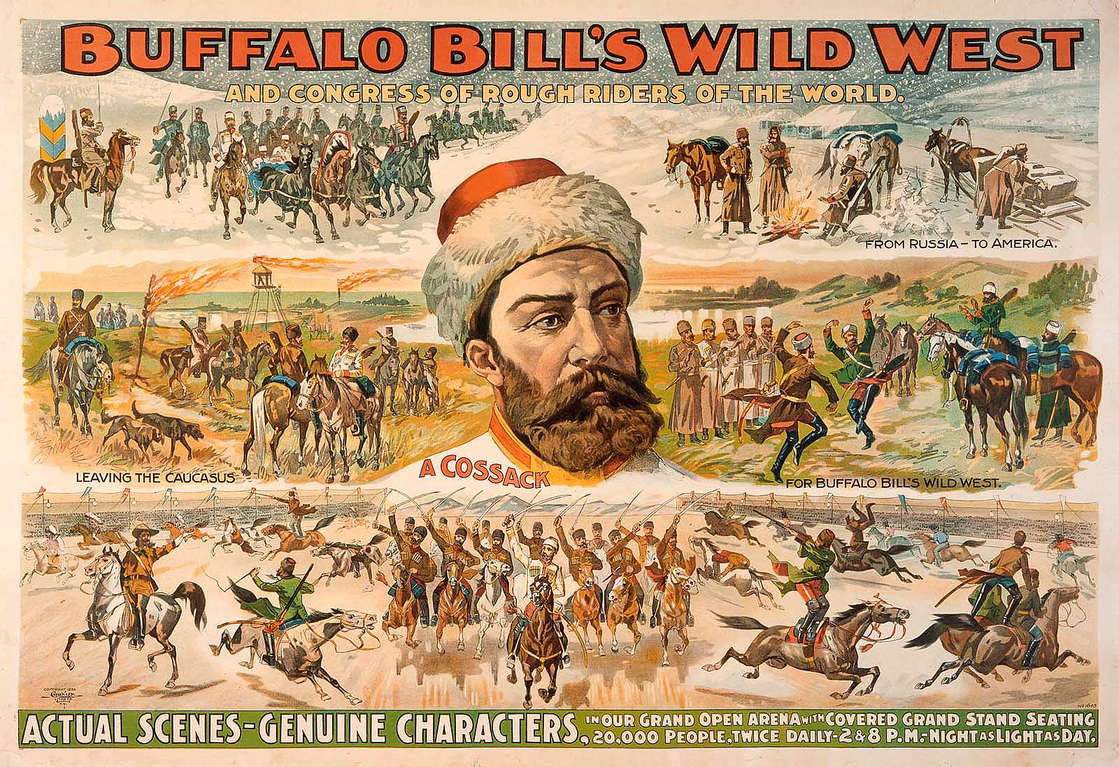 A Cossack Wild West poster, 1896. Museum purchase. 1.69.451