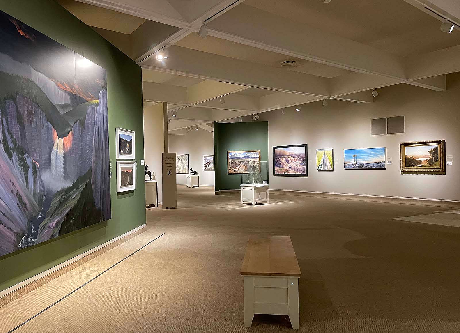 Whitney Western Art Museum, with Stephen Hannock's "Flooded Cascade" at left.