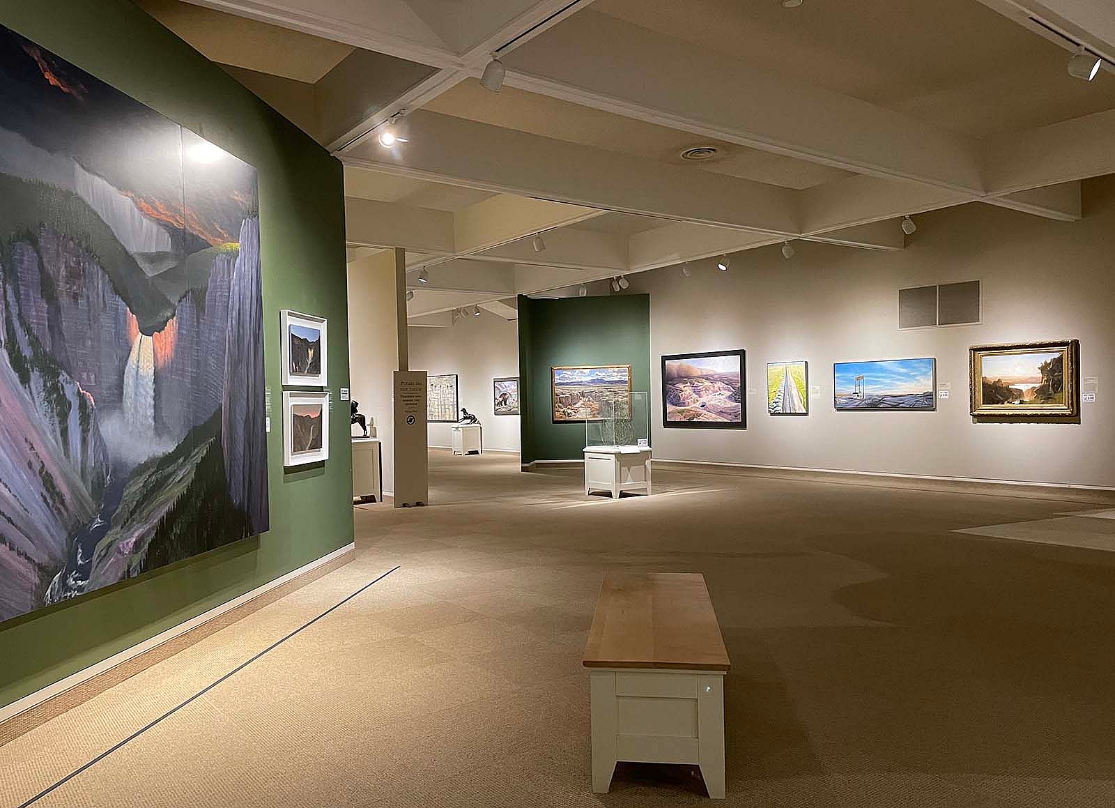 Whitney Western Art Museum, with Stephen Hannock's "Flooded Cascade" at left.