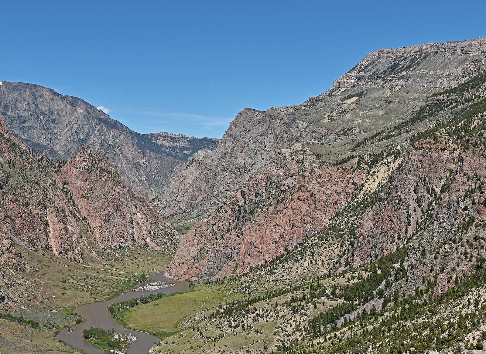 Clarks Fork Canyon, rephotographed in 2024. Photo by Brain Beauvais.