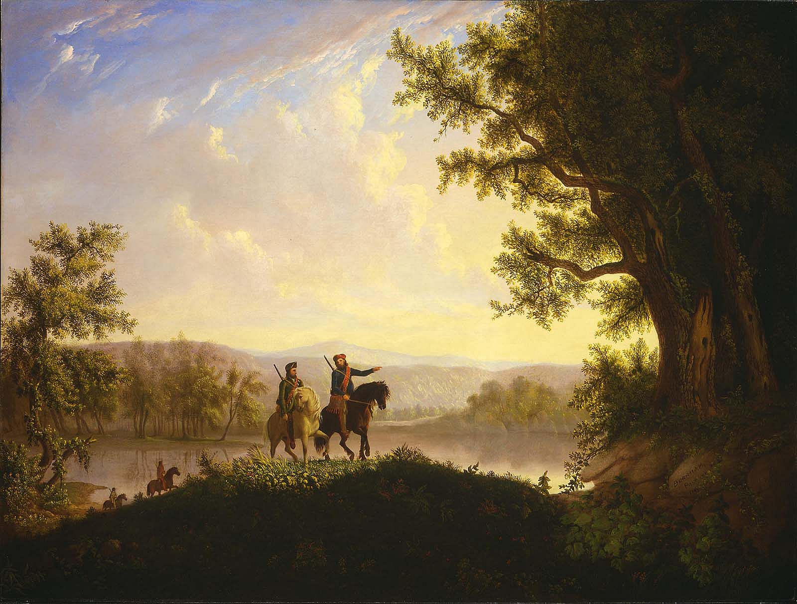 Thomas Mickell Burnham (1818-1866). "The Lewis and Clark Expedition," ca. 1850. Oil on canvas, 36.125 x 48.5 inches. Museum Purchase. 21.78