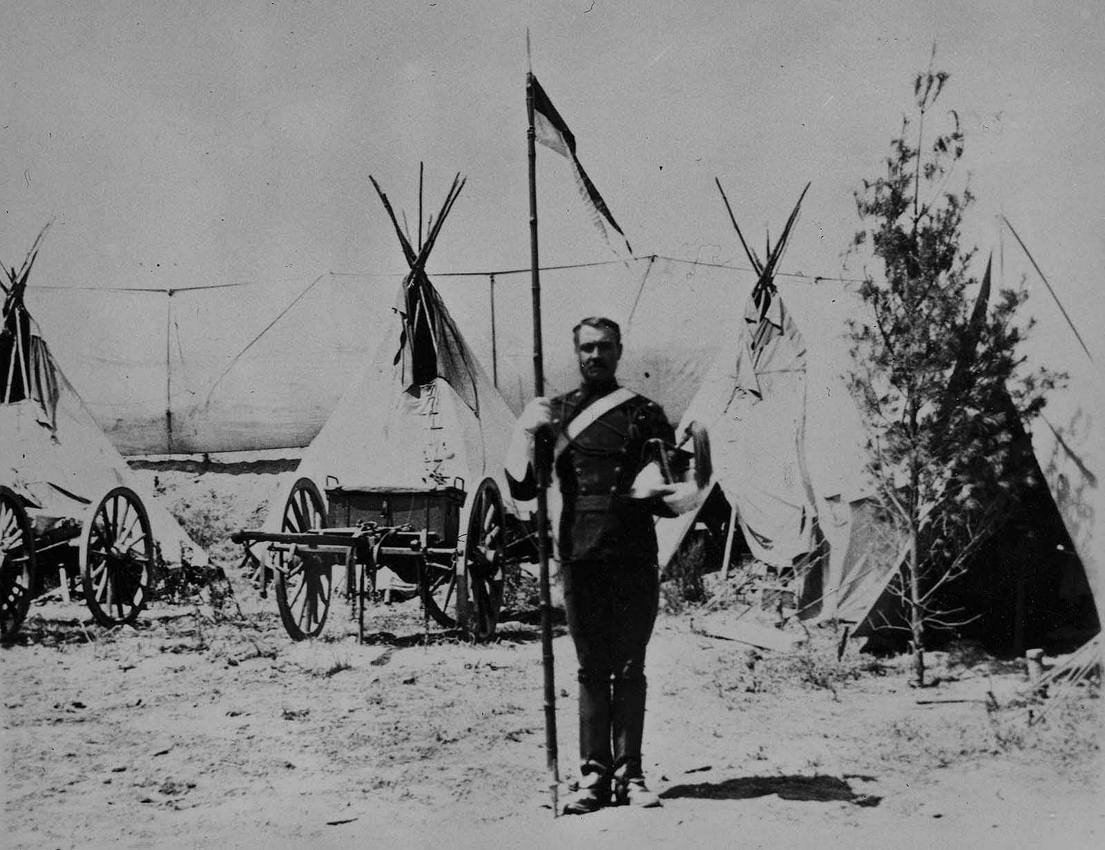 A British lancer in Buffalo Bill's Wild West, ca. 1896. MS6 William F. Cody Collection. P.6.210