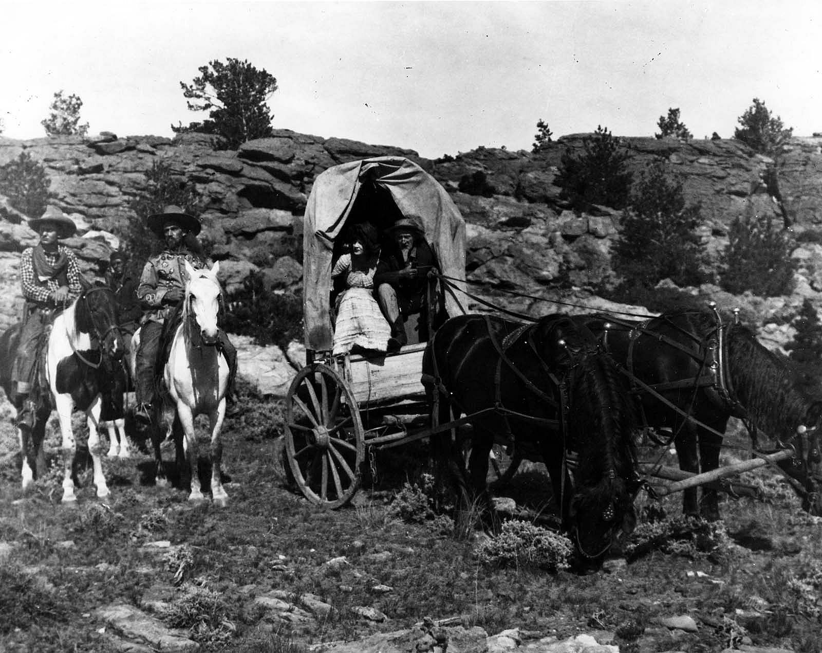 A scene from "The Rider of the Painted Horse."