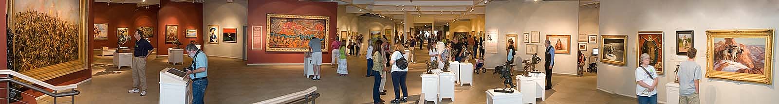 Panorama of the Whitney Museum on the day of its reopening in 2009.