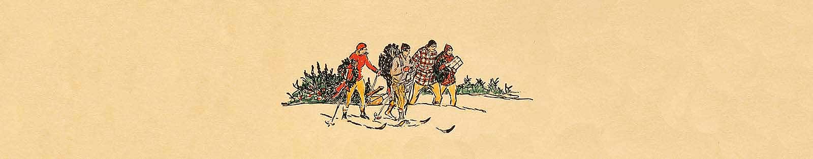 W.H.D. Koerner (1878-1938). Christmas drawing. Gift of the artist's heirs, W.H.D. Koerner, III and Ruth Koerner Oliver. 1.78 (detail)