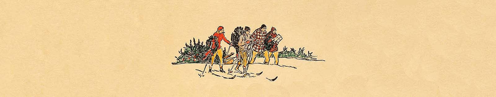 W.H.D. Koerner (1878-1938). Christmas drawing. Gift of the artist's heirs, W.H.D. Koerner, III and Ruth Koerner Oliver. 1.78 (detail)