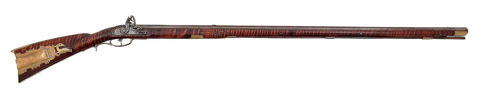 Kentucky flintlock long rifle. Gift of Olin Corporation, Winchester Arms Collection. 1988.8.876