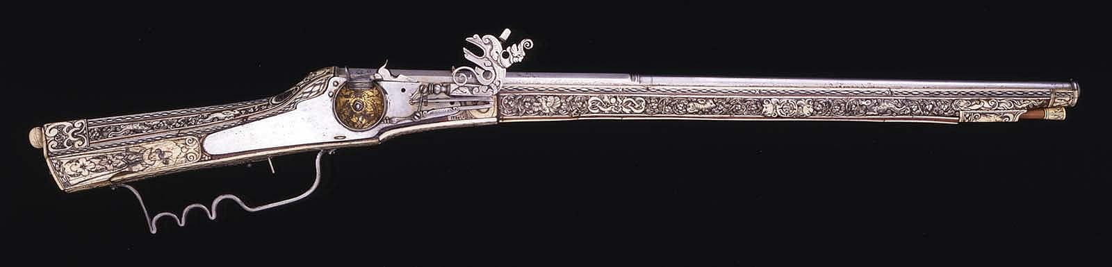 Wheelock musket. Gift of Olin Corporation, Winchester Arms Collection. 1988.8.1028
