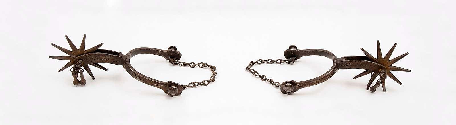 Pair of spurs, ca. 1880. 1.69.5
