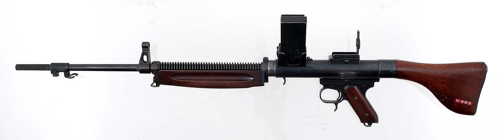 Burton Machine Rifle, Win MG 1918 30-06 cal, ca. 1919. Gift of Olin Corporation, Winchester Arms Collection. 1988.8.104
