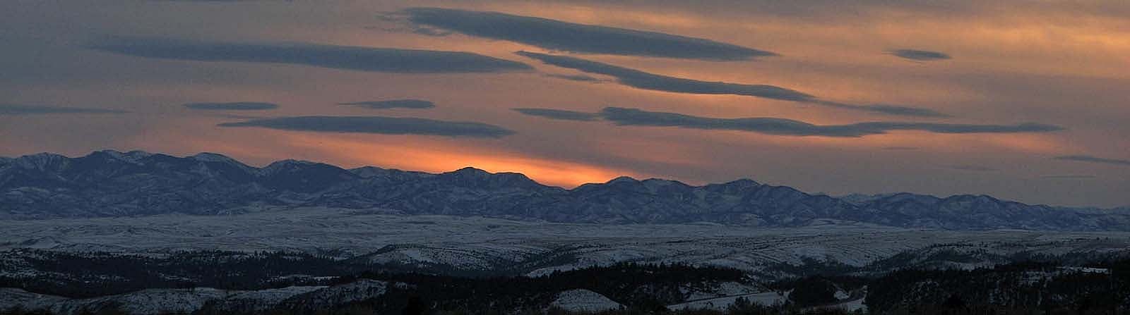 The Absaroka Range between Cody and Yellowstone's East Gate. Photo by Mack Frost.