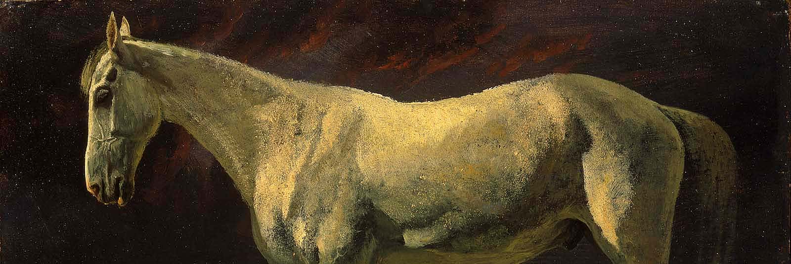 Albert Bierstadt's White Horse and Sunset. 2.62 (detail)