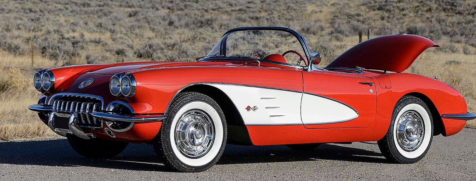 1959 Corvette raffle car with trunk open