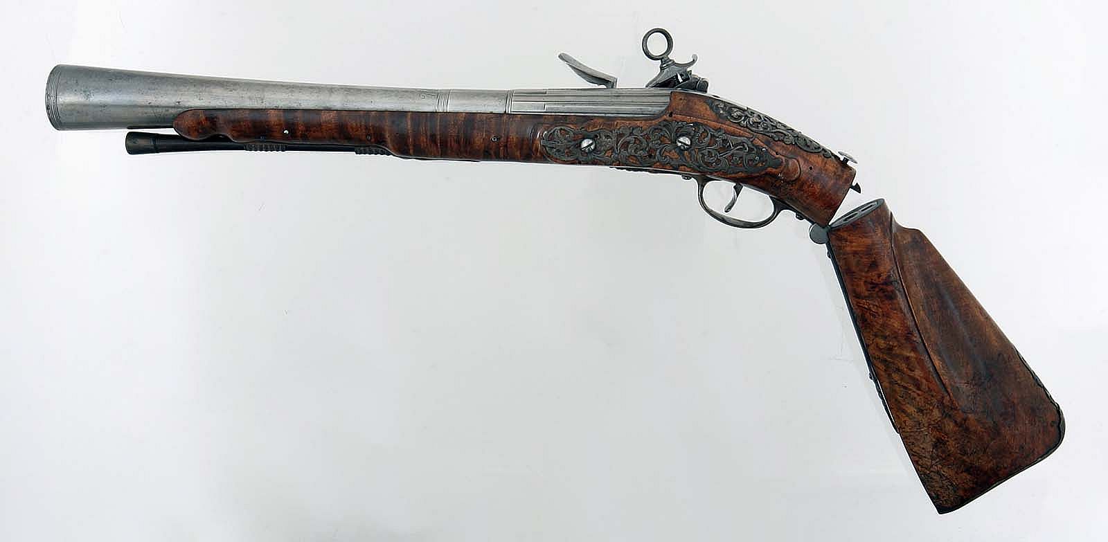 Flintlock blunderbuss, Lazarino Cominazzo, Italy, ca. 1675. Gift of Olin Corporation, Winchester Arms Collection. 1988.8.225