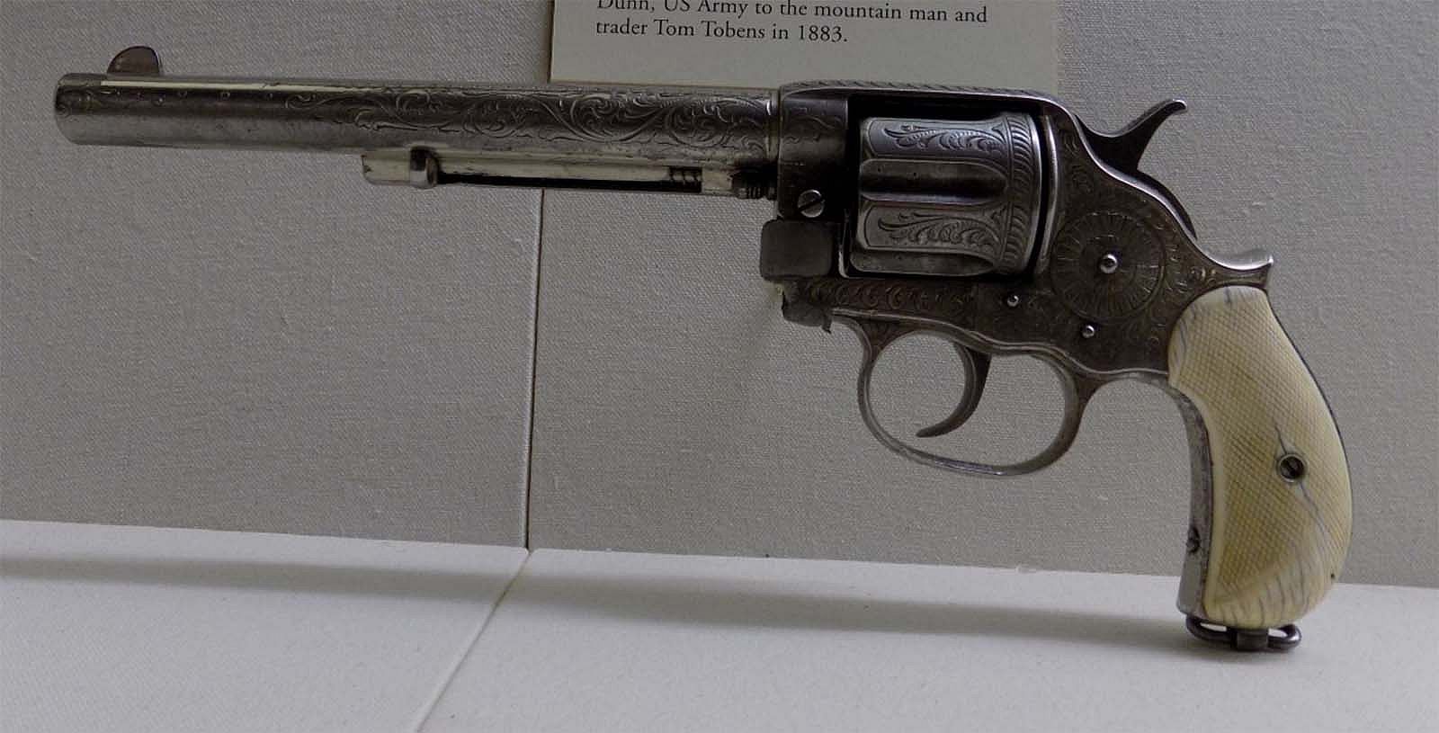 1887 Frontier Revolver presented to Tom Tobin. 2003.10.1