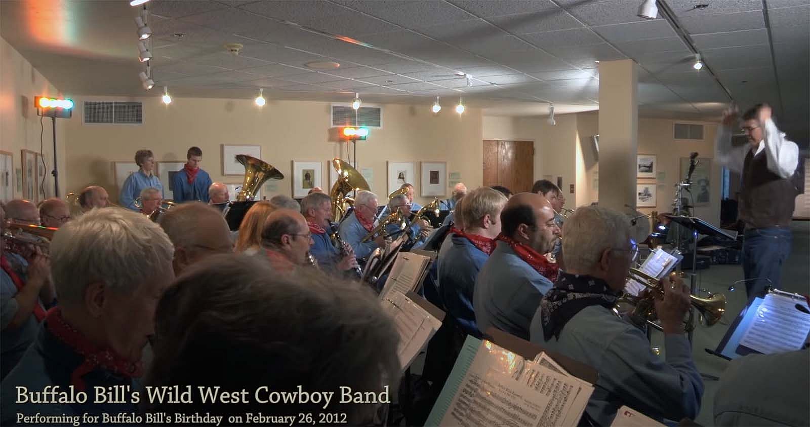 Mike Masterson conducting Buffalo Bill's Cowboy Band at the Center of the West.
