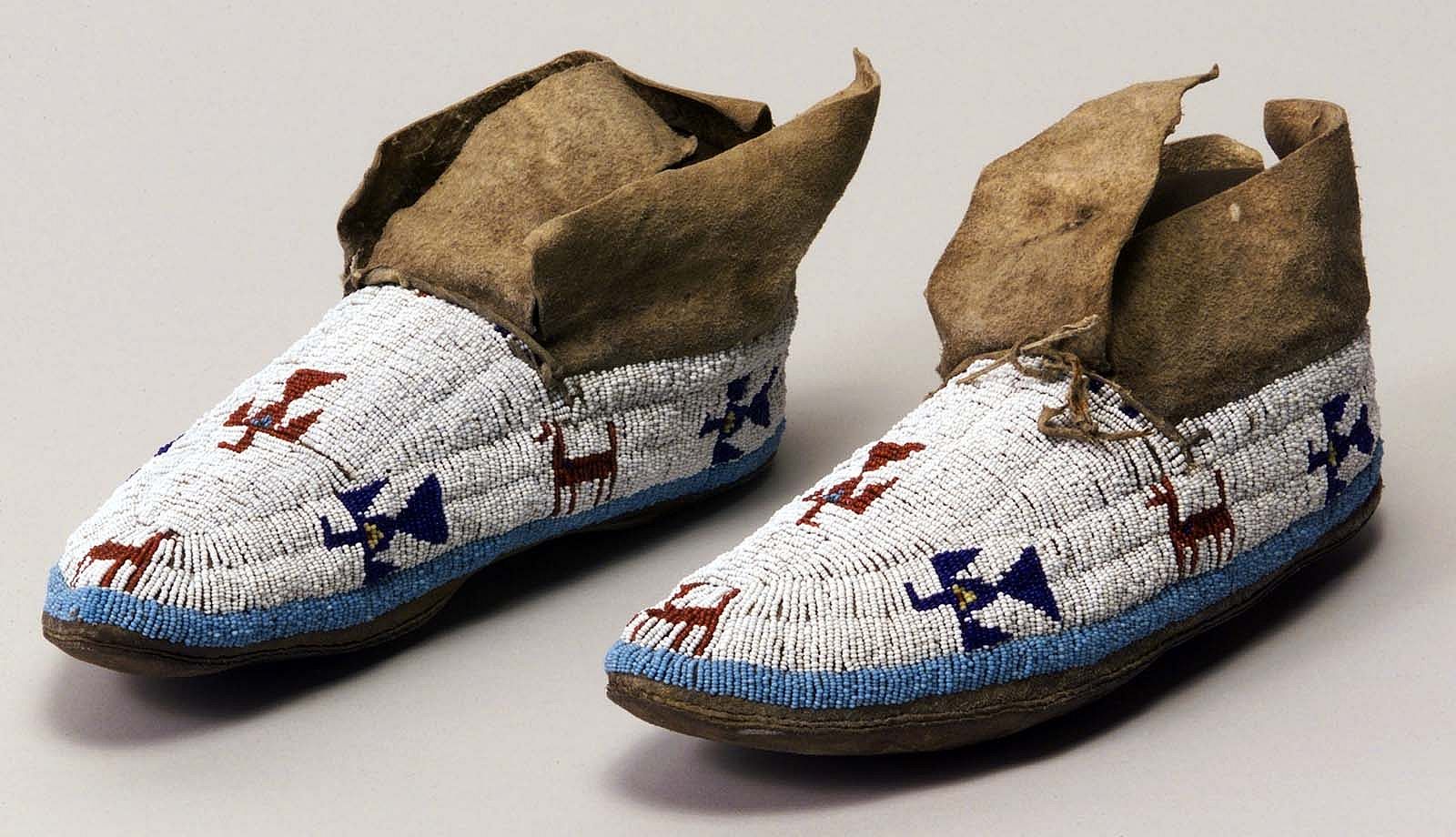 Cheyenne moccasins, ca. 1890. Gift of Robert F. Garland. NA.202.5