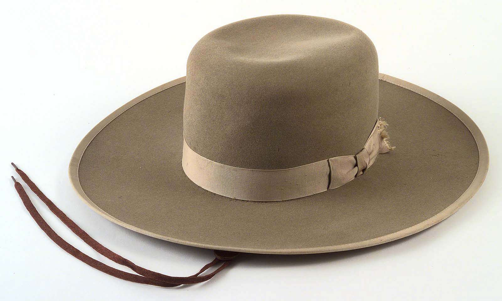 A Treasure from Our West: Orilla Hollister's Stetson hat. 1.69.648 (front)