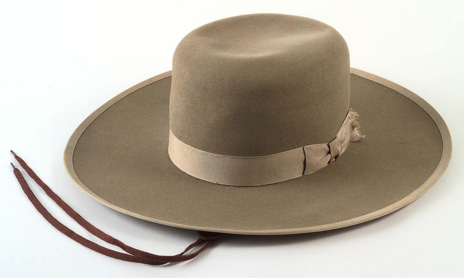 A Treasure from Our West: Orilla Hollister's Stetson hat. 1.69.648 (front)