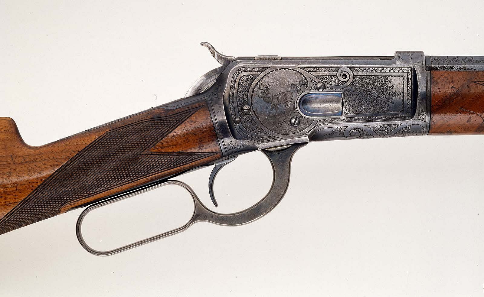 Annie Oakley's Winchester Model 1892 Rifle, 1905, (New Haven, CT), .44-40, Serial #301670. Gift of Dorothy Stone Collins. 1.69.25