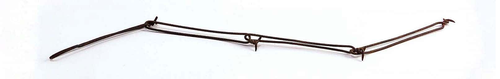 Barbed wire sample from the Buffalo Bill Museum collection. 1.69.1930.25