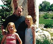 Arnold Brown and his daughters.