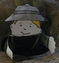 Stanley in the rocks