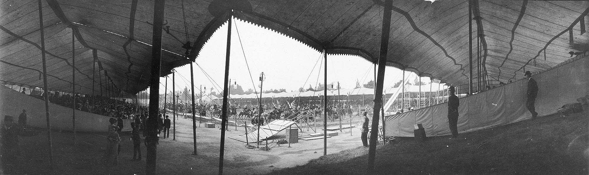 Buffalo Bill's Wild West arena. MS 6 William F. Cody Collection, McCracken Research Library. P.6.0177.2