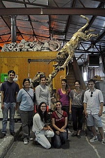 Summer 2013 Conservation Interns at Caleco Foundry