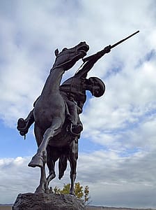 Gertrude Vanderbilt Whitney (1875-1942). Buffalo Bill-The Scout, 1924. Cast by Roman Bronze Works, New York. Bronze, H 149 x W 84 inches. Gift of the Artist. 3.58
