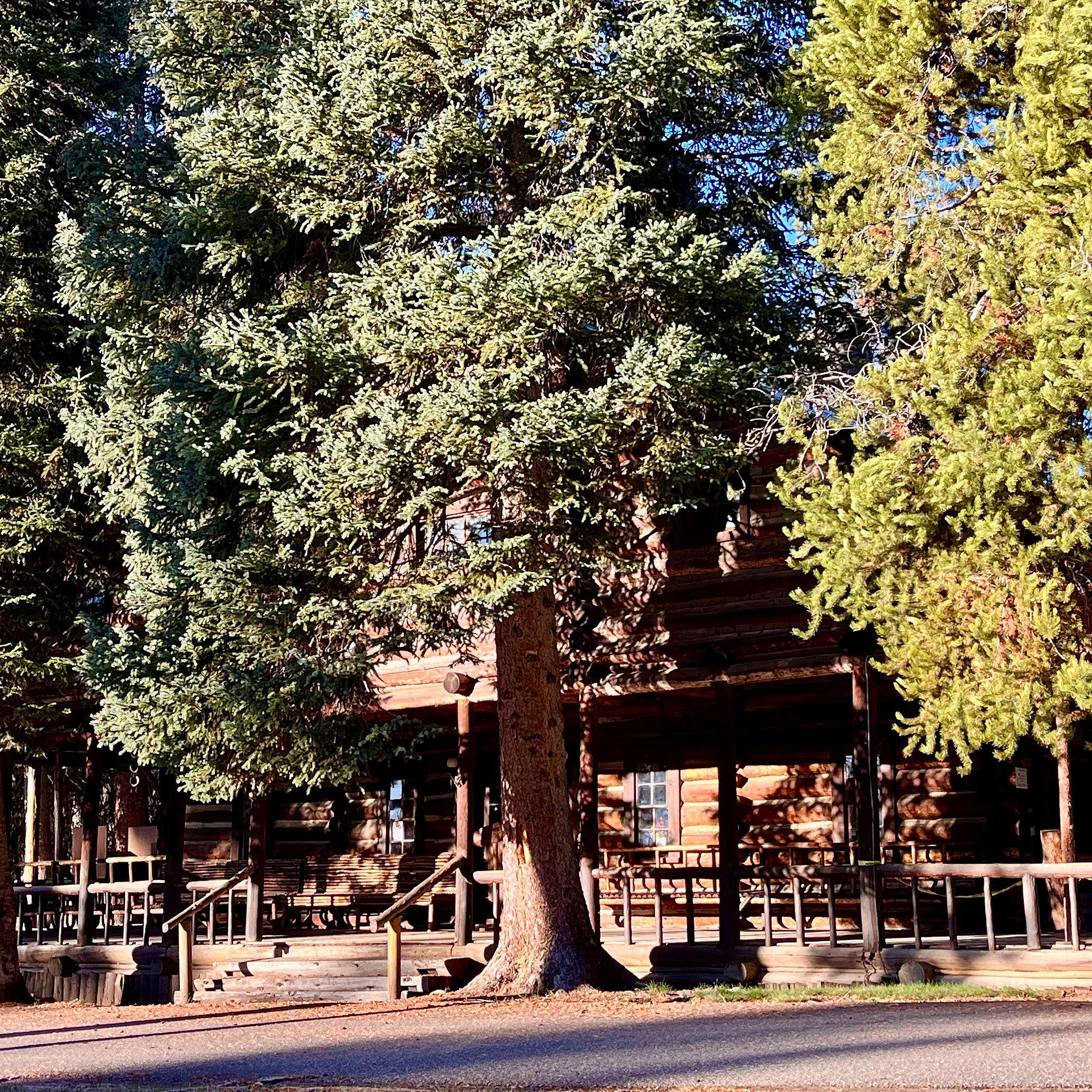 Front of Pahaska Teepee Hunting lodge today