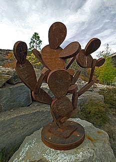 "Prickly Pear" by Doug Hyde. Outdoor sculpture at the Center of the West. 5.80