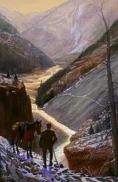 "Cody on the Ishawooa Trail" by Irving R. Bacon. 20.64