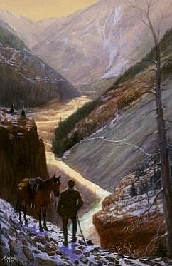 "Cody on the Ishawooa Trail" by Irving R. Bacon. 20.64