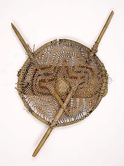 (Fig. 6) Maricopa burden basket of yucca, (detail) ca. 1880. Gift of The Coe Foundation. 1.67.124